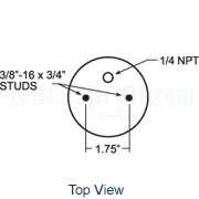 Firestone Replacement Air Spring - 1/4" NPT 
